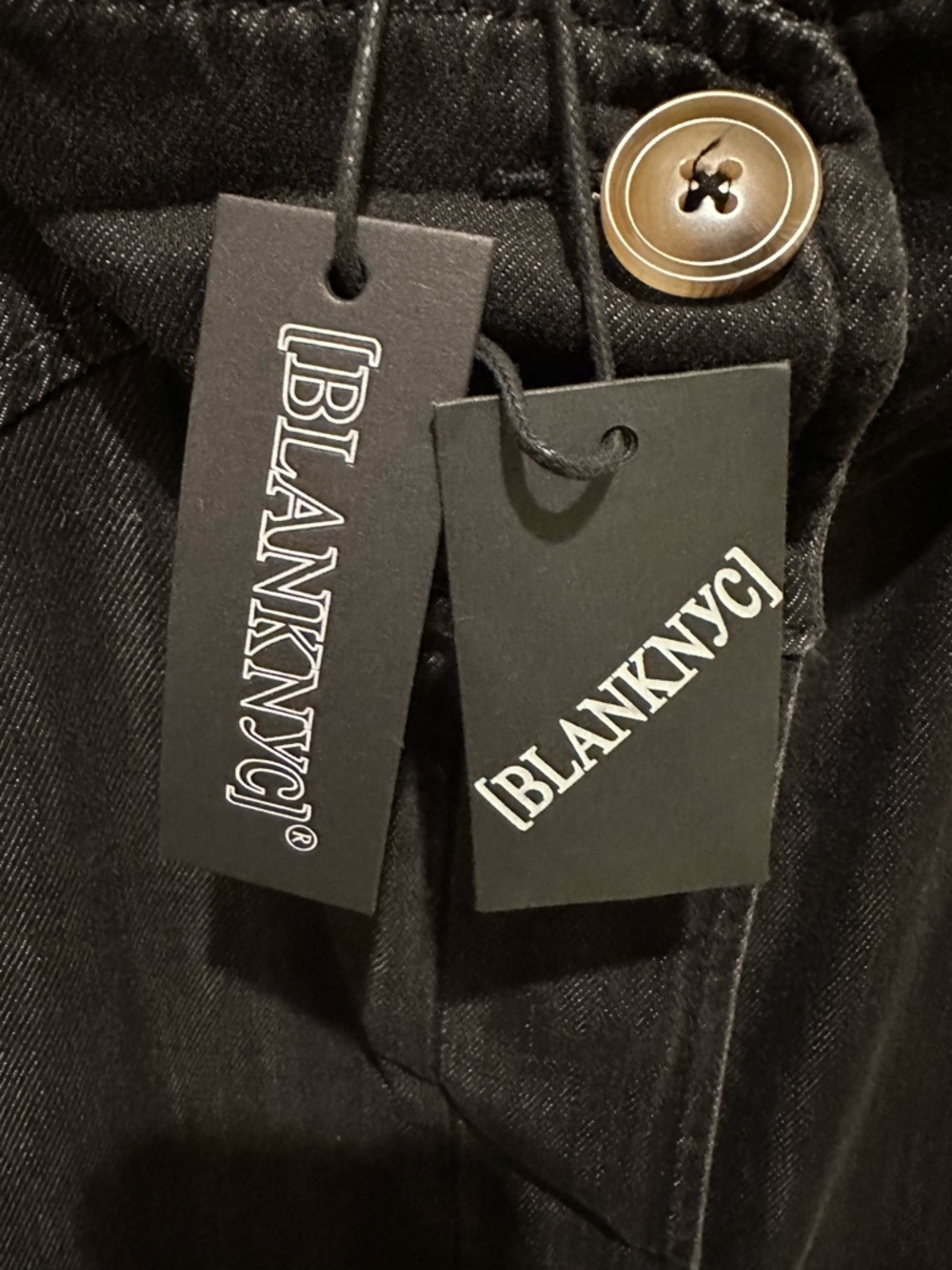 Blank NYC Black Button-Front oversized Denim Jacket - NWT - Picture 5 of 6